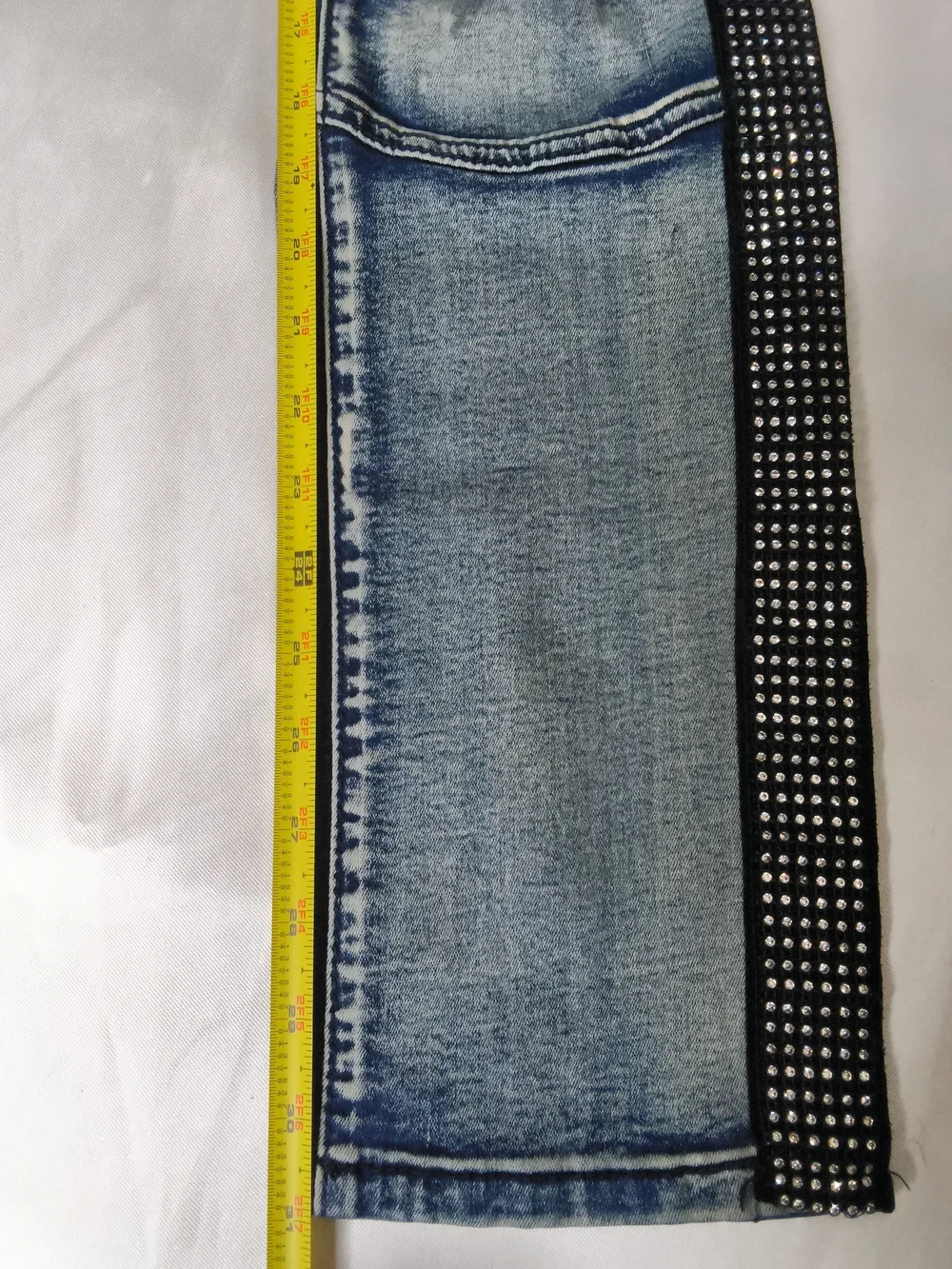 Embellished Light Blue Bootcut Men’s Jeans